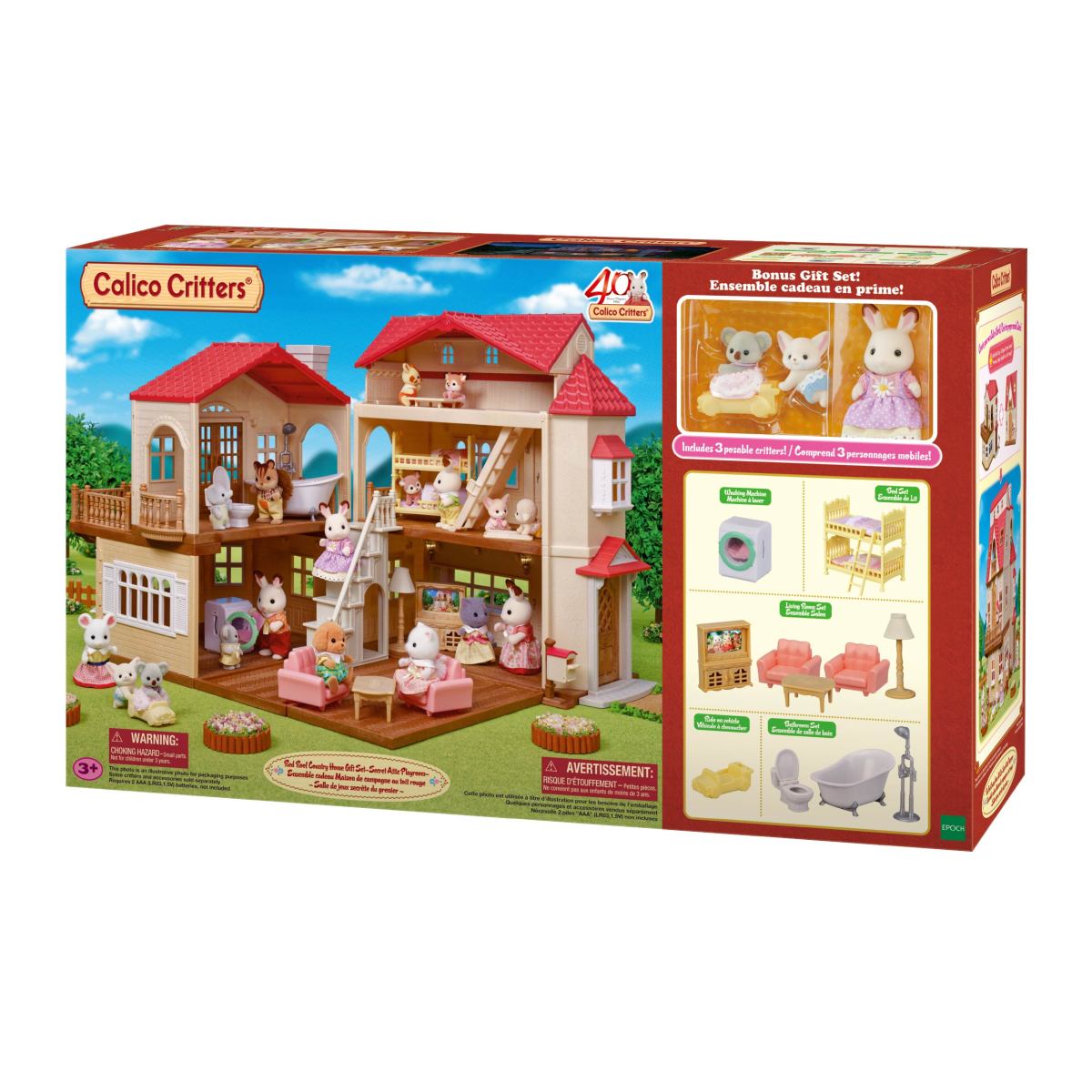 Red Roof Country Home Gift Set -Secret Attic Playroom-