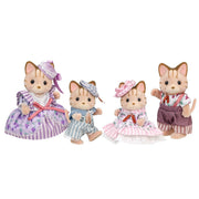Striped Cat Family Elegant Ensemble, , large image 0