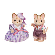 Striped Cat Family Elegant Ensemble